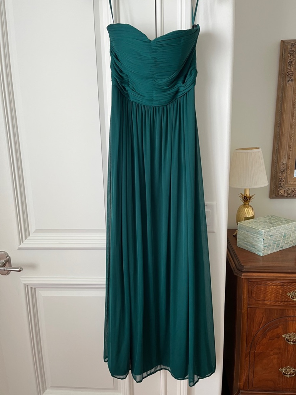 Strapless long gown